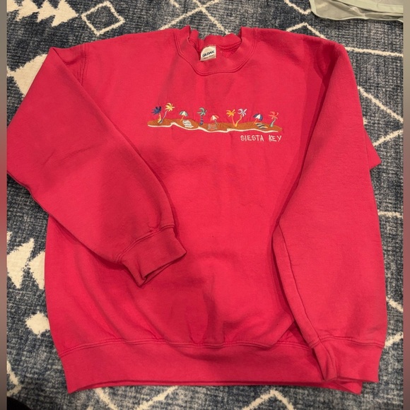PINK SIESTA KEY BEACH VINTAGE CREWNECK - Picture 2 of 4